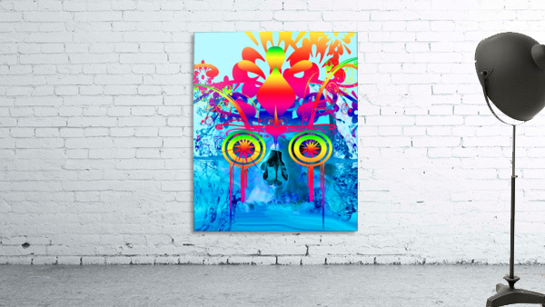 Psychedelic Skull Wall Preview