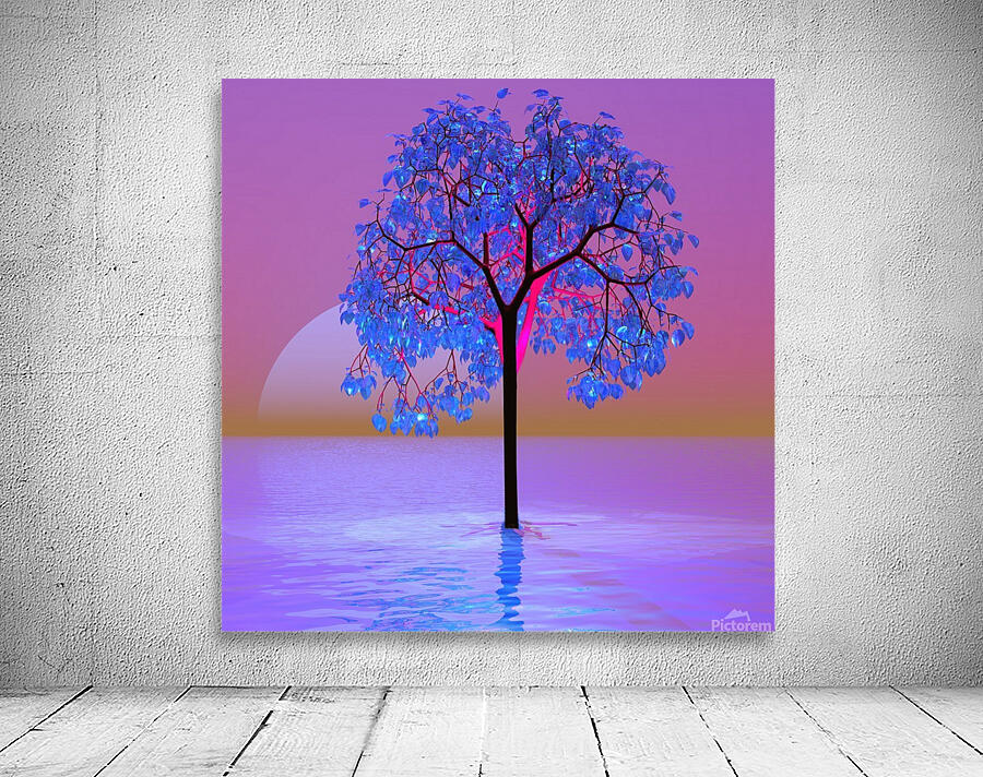 Tree Sunset Wall Preview