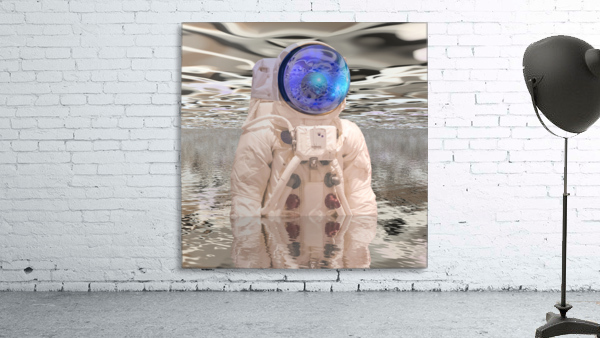 Astronaut First Contact Wall Preview