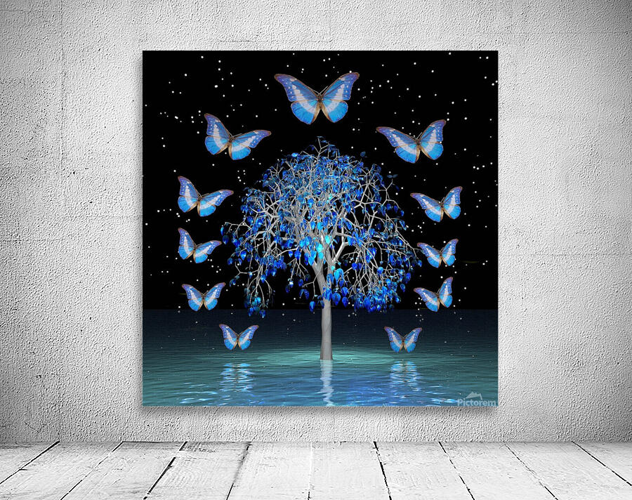 Butterfly Crystal Tree Wall Preview