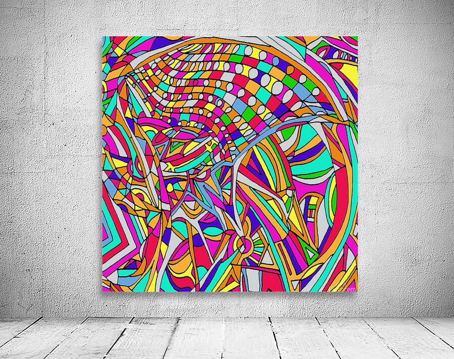 Abstract Flowers Wall Preview
