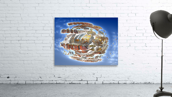 Spaceship Disintergration Wall Preview