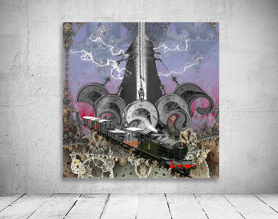 Steampunk Time Machine Wall Preview