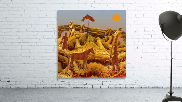 Golden Native Americans Wall Preview