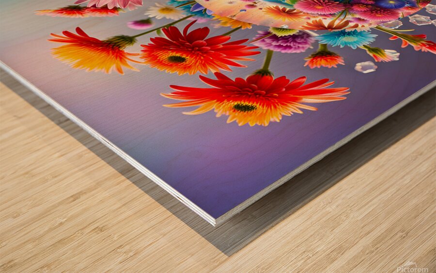 Planet Earth Wood print