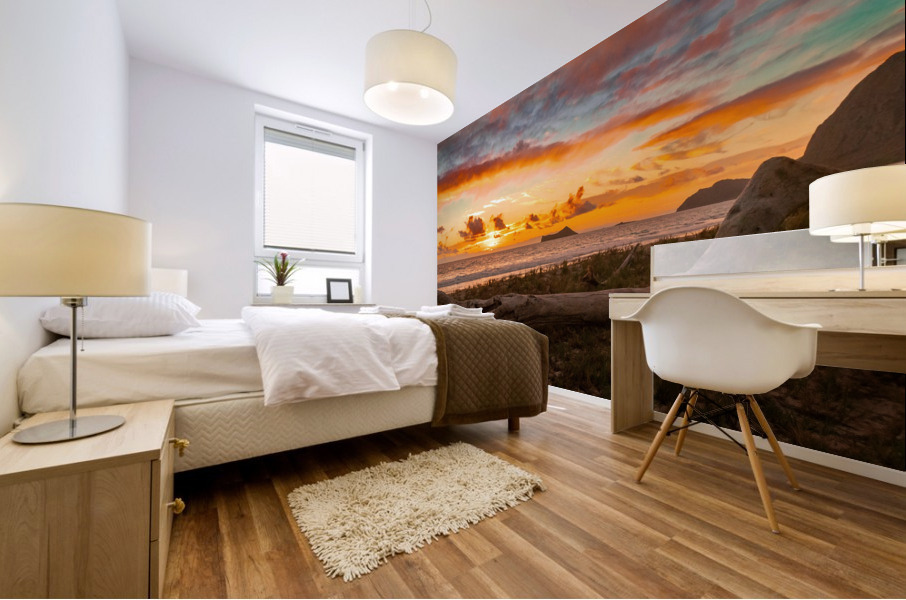 Fire in the sky Mural print