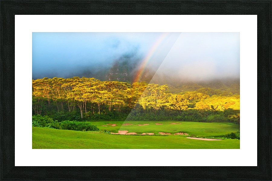 Golden Hole Picture Frame print