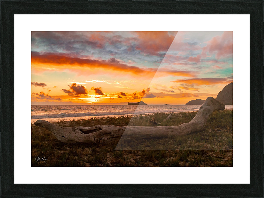 Fire in the sky Picture Frame print