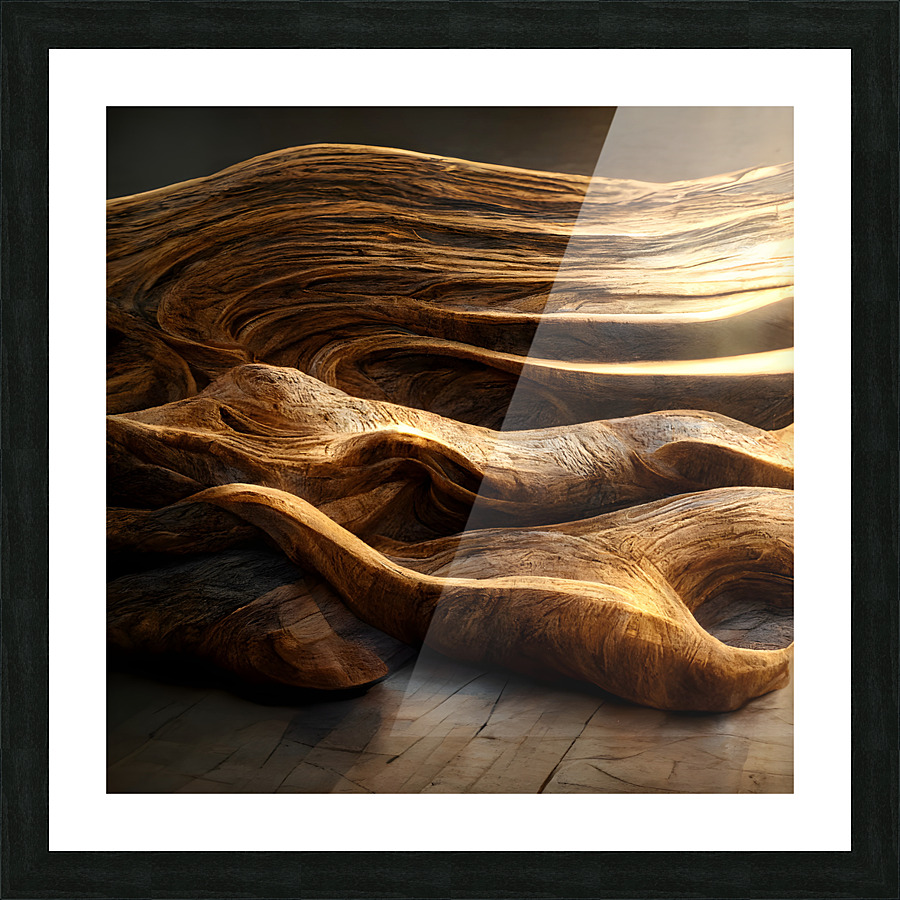 Wood waves 2 Picture Frame print