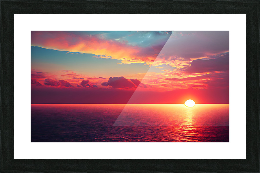 Sunset Abstract 1 Picture Frame print