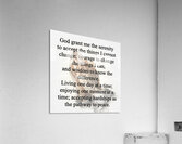 Serenity Prayer Acrylic Print