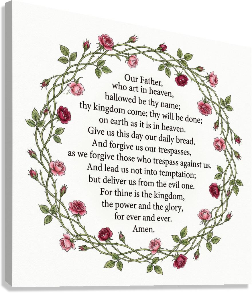 Lord s Prayer 2 Canvas Print