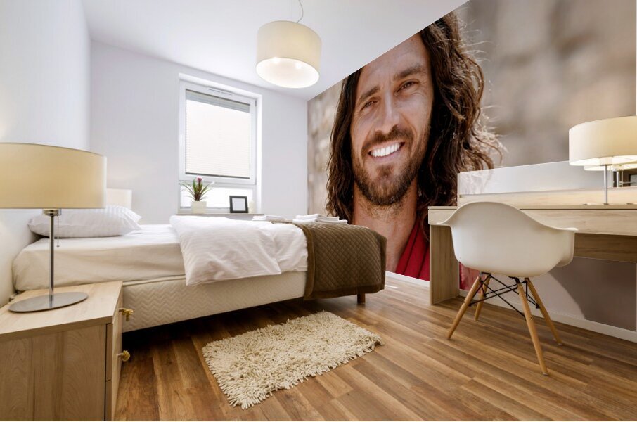 Jesus Smiling Mural print