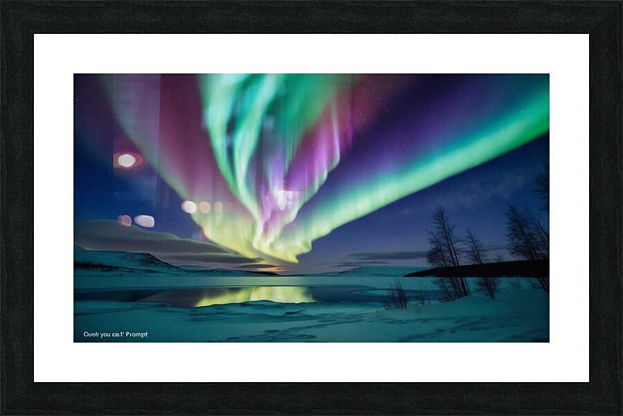 Celestial dance Aurora borealis  1 Picture Frame print