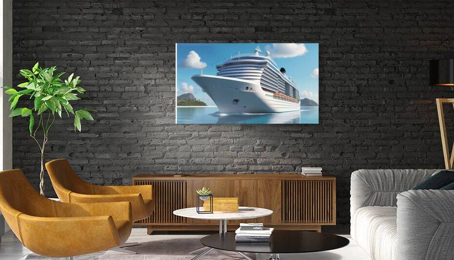 cruise ship. Escape to the sea 1 by Amine Karaouzene