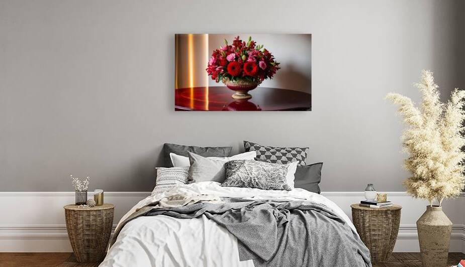 Elegance in Bloom: A Serene Floral Arrangement 1 by Amine Karaouzene