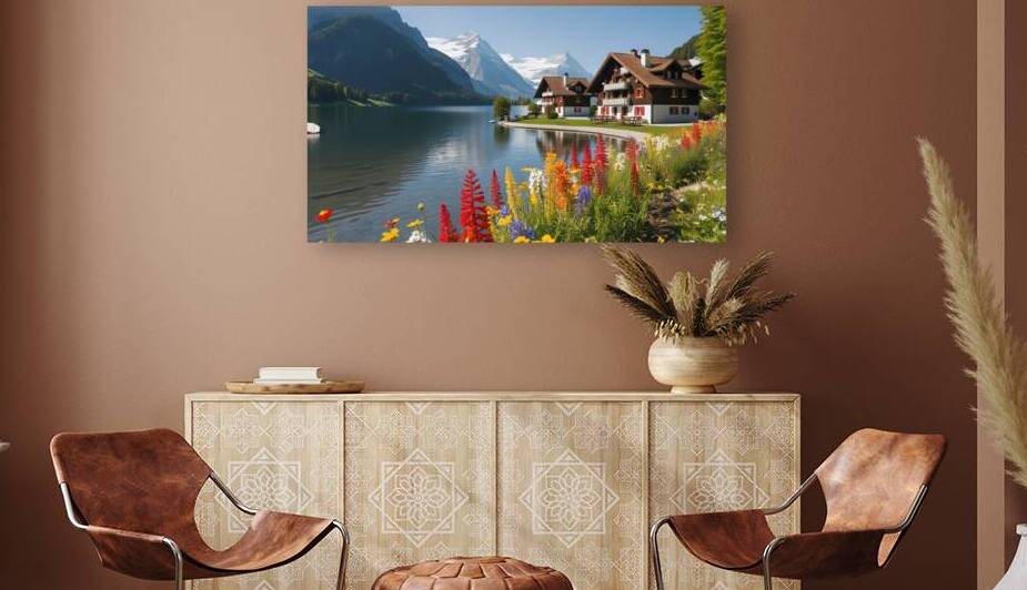 Serenity in the Swiss Alps: A Scenic Retreat 1 by Amine Karaouzene