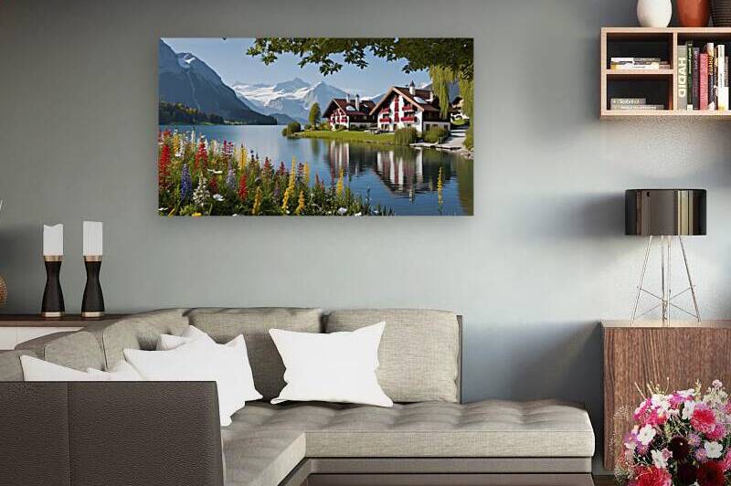  Tranquil Beauty: A Swiss Alpine Retreat 1 by Amine Karaouzene