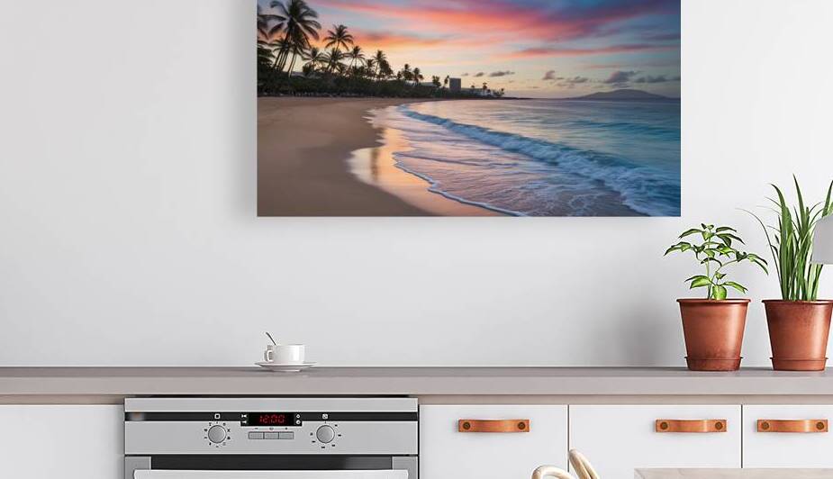 Discover the tranquil beauty of Waikiki Beach at dusk!  1 by Amine Karaouzene