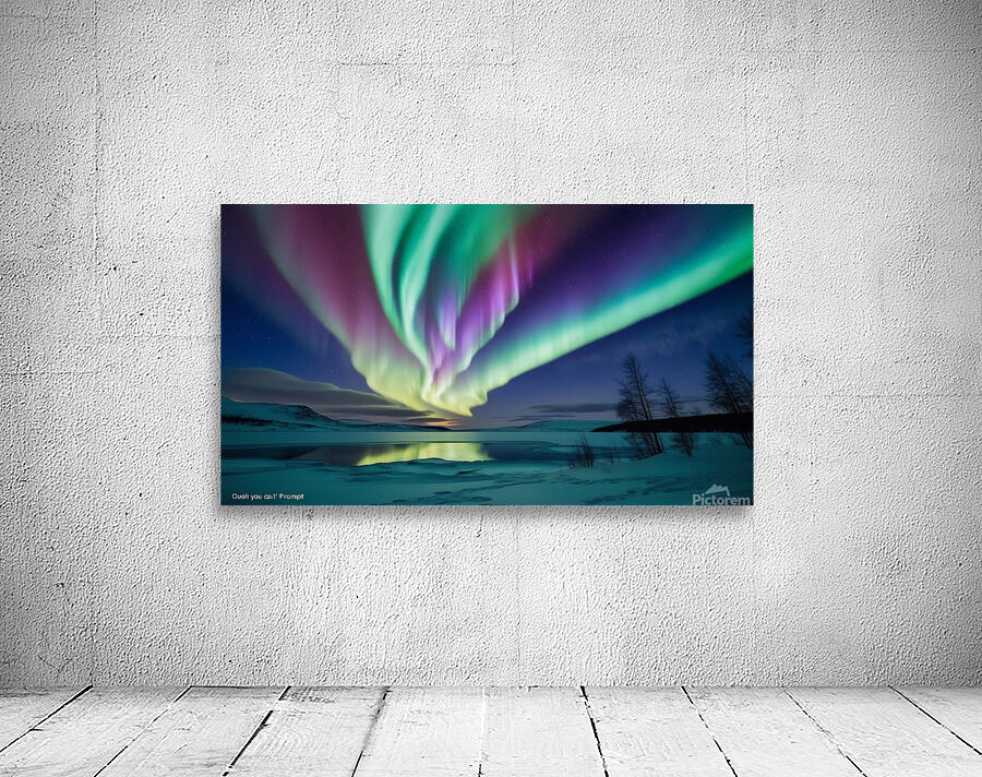 Celestial dance Aurora borealis  1 Wall Preview