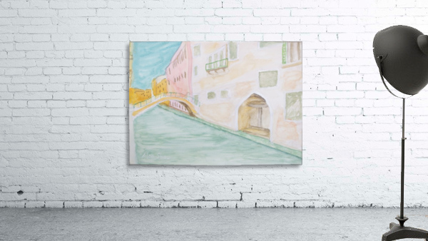 Street canal bridge. Wall Preview