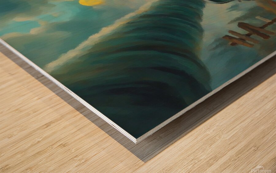 Sticky Shed Radio Wood print