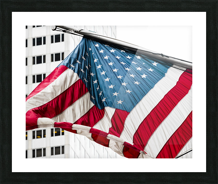 Drapeau USA Picture Frame print