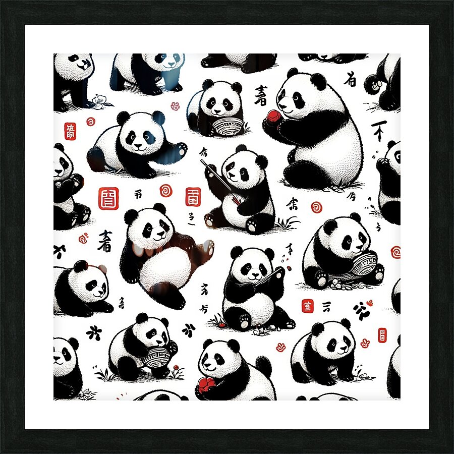 Panda bear print 1 Picture Frame print