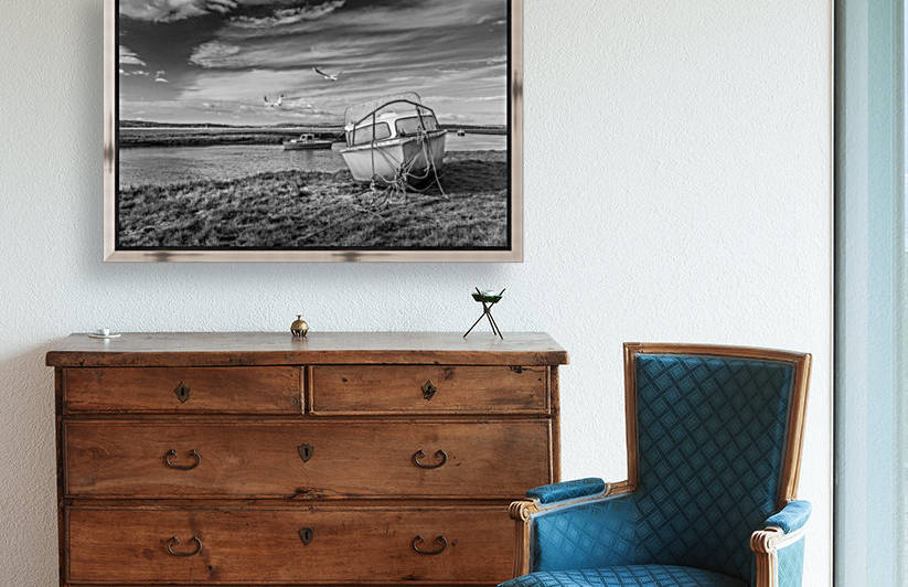 Loughor Estuary boats Wales by Steve Evans