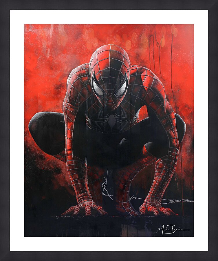 Crimson Crawler Picture Frame print