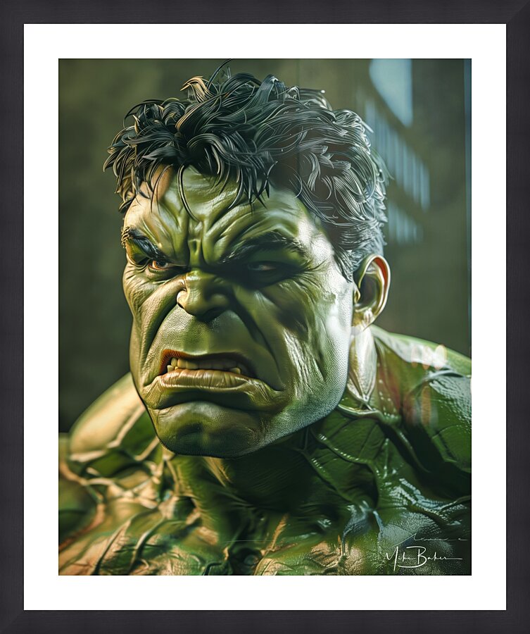 Emerald Fury Picture Frame print