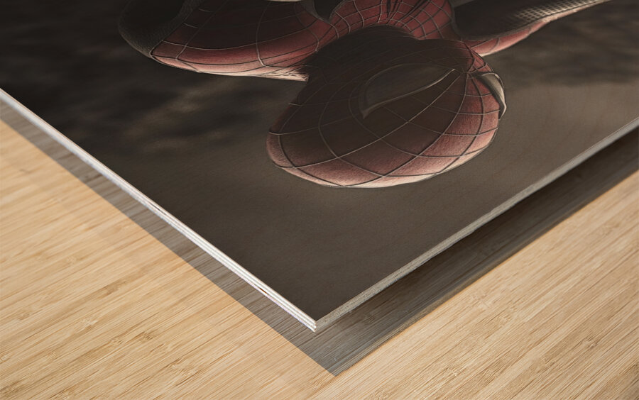 Masked Vigilance Wood print