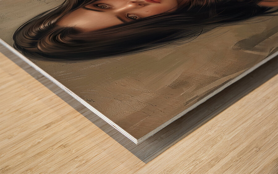 Crimson Vigil Wood print