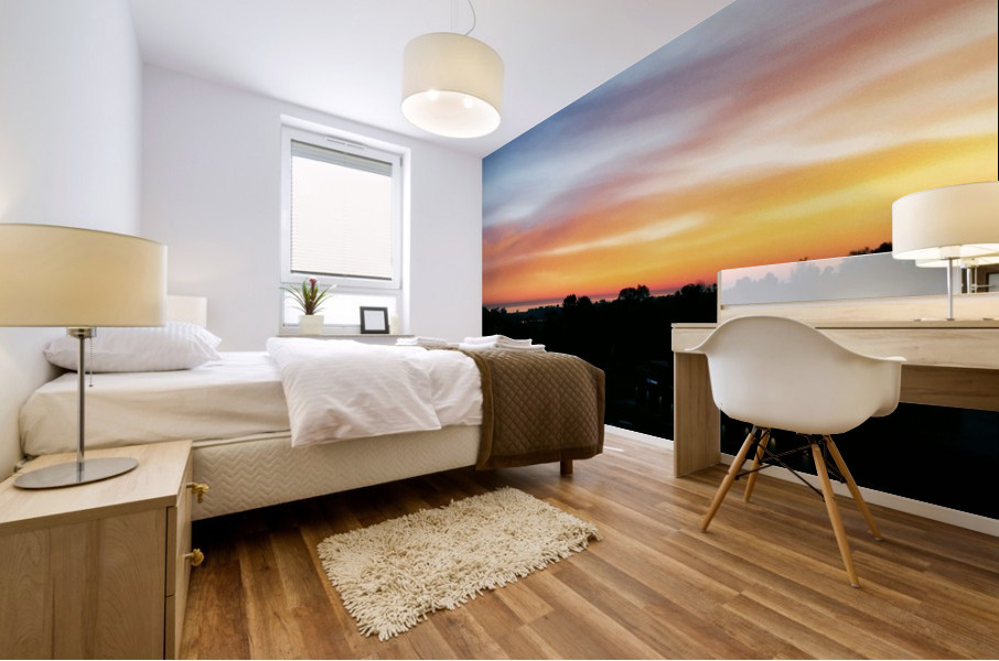 Oceanside Sunset Mural print