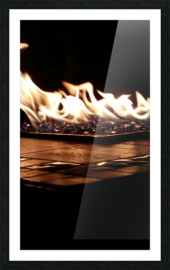 Flames Picture Frame print