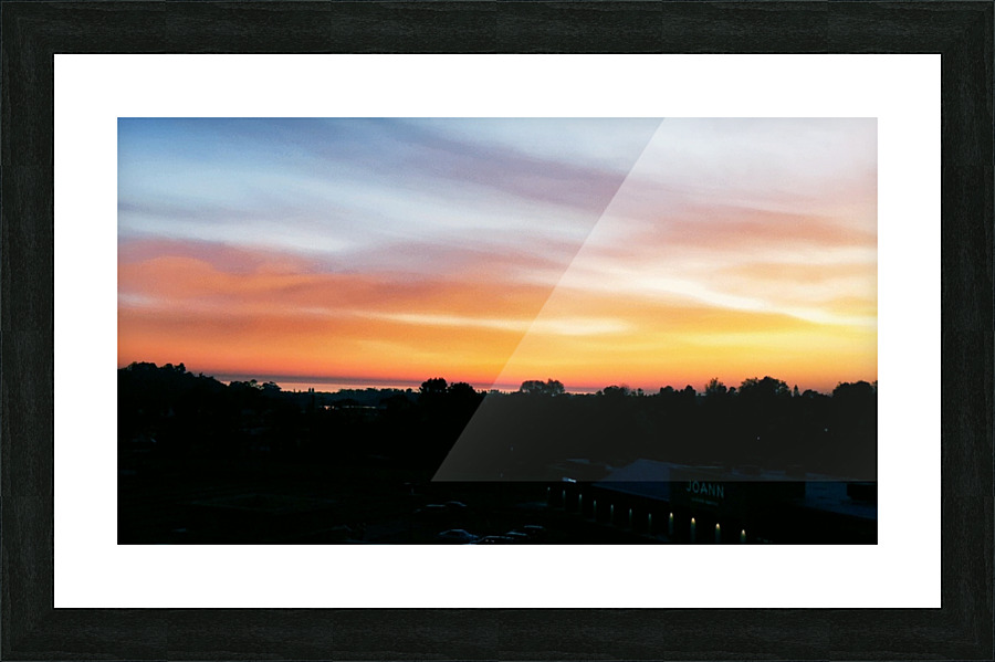 Oceanside Sunset Picture Frame print