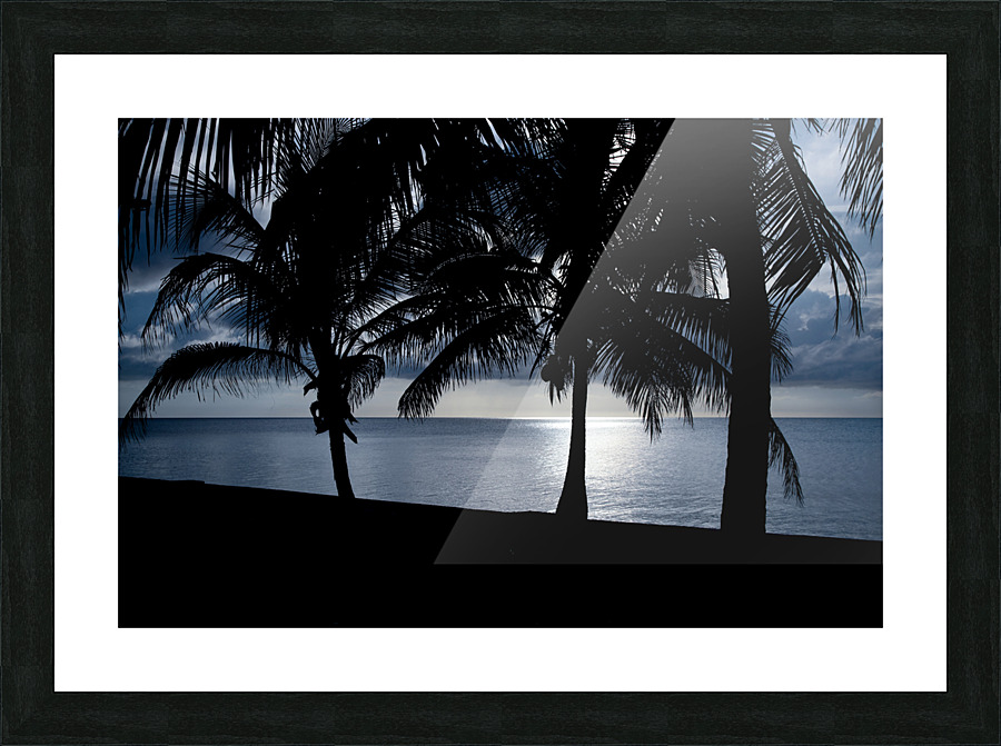 Bahamas sunset blue Picture Frame print
