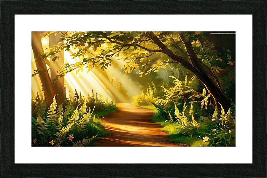 The path to the light 1 Picture Frame print