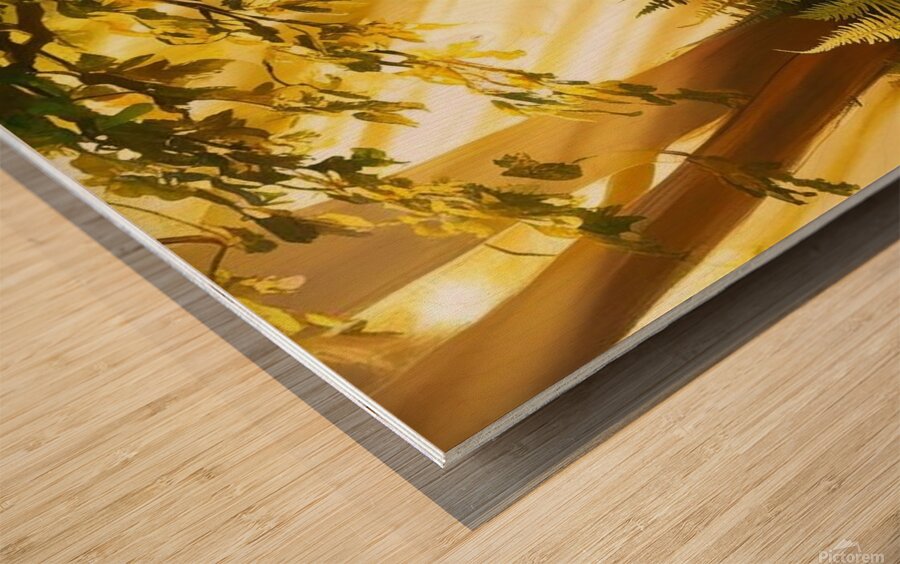 The path to the light 1 Wood print