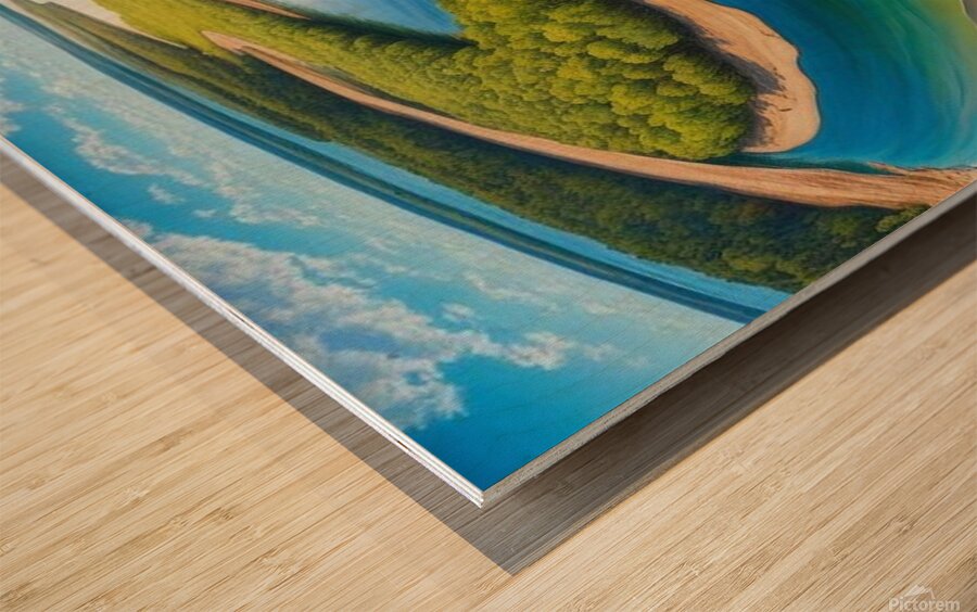 The path to the light 1 Wood print