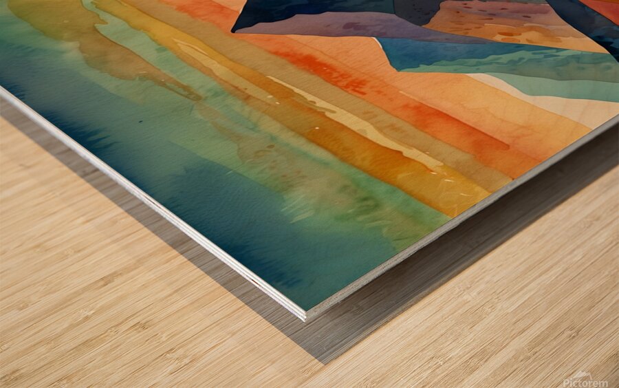 The path to the light 1 Wood print