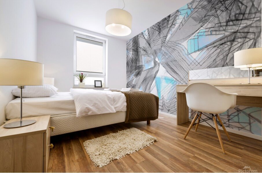 Man Adrift 2 Mural print