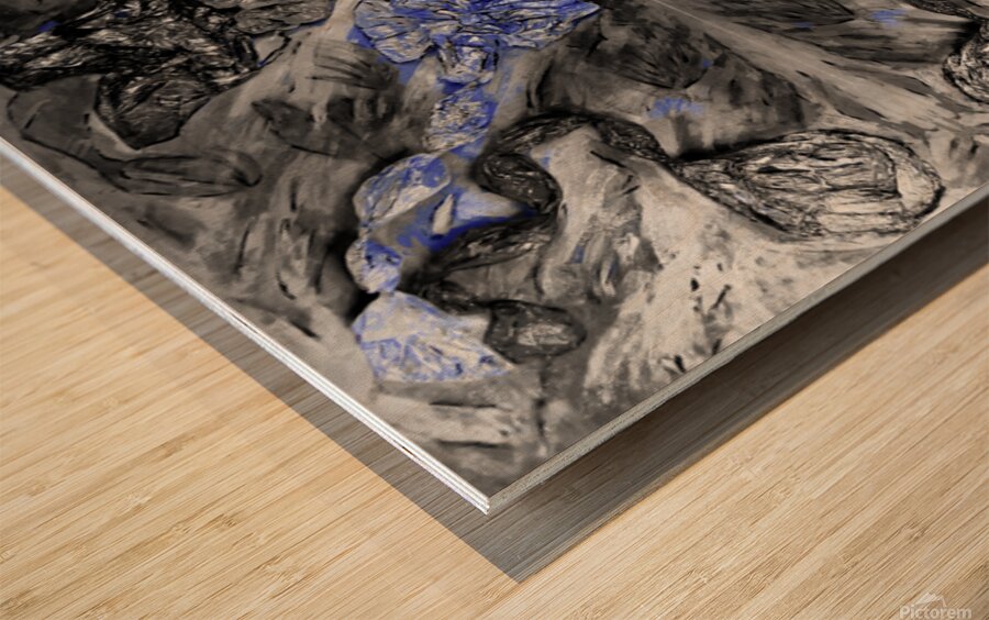 Midnight Wolves hd Wood print