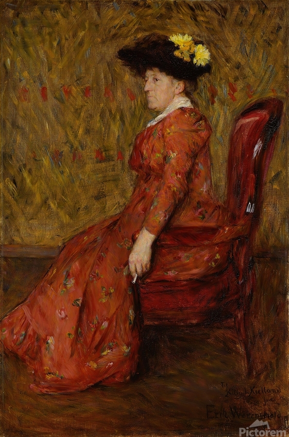 Portrait of the Painter Kitty L. Kielland [1891] by Erik