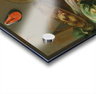 A kitchen still life with fish. Vegetables and a cat by Pseudo Jan van Kessel II Acrylic print