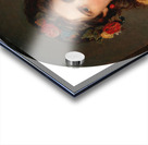 Portrait of a Girl with Wreath of Roses in her Hair and Leopard Skin by Eugen Felix [1837–1906] Acrylic print