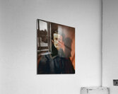 Selbstporträt vor rotem Grund [1843] by Franz Eybl [1806–1880] Acrylic Print