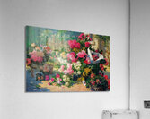 Flower Baskets And Flower Pots In A Garden [1887] by Alfred Petit [–1895] Acrylic Print