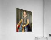 Portrait Of Maria De’ Medici [1540–1557] [Circa 1555] by Alessandro Allori [1535–1607] Acrylic Print