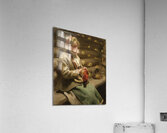 Dalecarlian Girl Knitting. Cabbage Margit [1901] by Anders Zorn [1860–1920] Acrylic Print